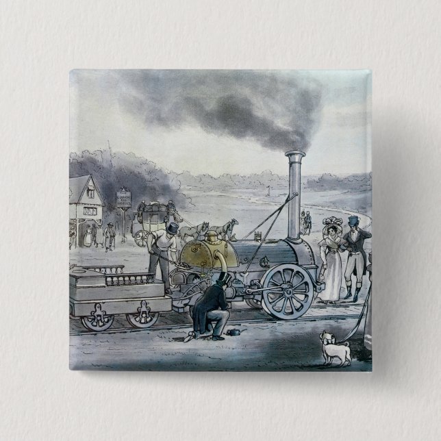 Badge Carré 5 Cm Northumbrian de Stephenson ' (Devant)