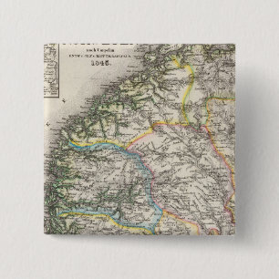 Badge Carré 5 Cm Norvège