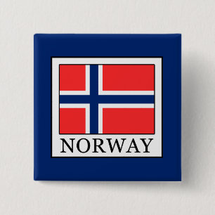Badge Carré 5 Cm Norvège
