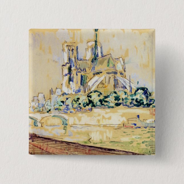 Badge Carré 5 Cm Notre Dame, 1885 (Devant)