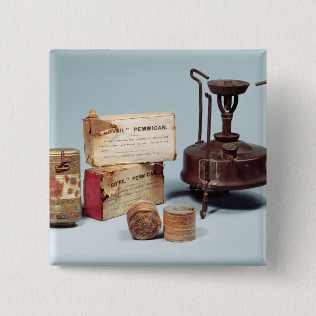 Badge Carré 5 Cm Nourriture prise sur l'expédition antarctique de (Devant)