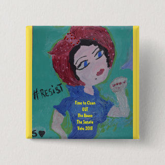 Badge Carré 5 Cm Nous pouvons le faire !