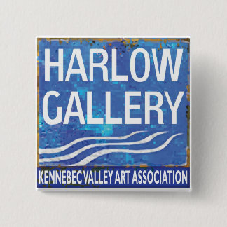 Badge Carré 5 Cm NOUVEAU bouton de logo de galerie de Harlow
