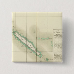 Badge Carré 5 Cm Nouvelle-Calédonie Océanie no 46