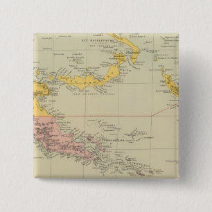 Badge Carré 5 Cm Nouvelle-Guinée et Îles Salomon