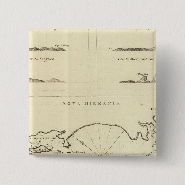 Badge Carré 5 Cm Nouvelle Irlande (Devant)