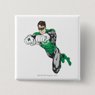 Badge Carré 5 Cm Nouvelle lanterne verte 1