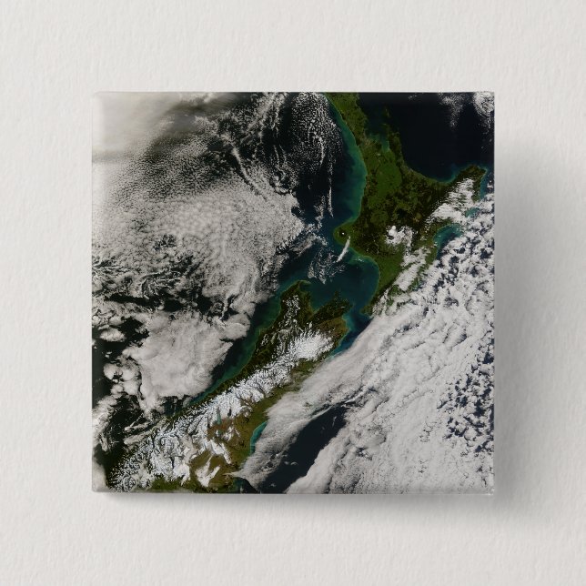 Badge Carré 5 Cm Nouvelle-Zélande 3 (Devant)