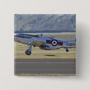 Badge Carré 5 Cm Nouvelle-Zélande, Otago, Wanaka, Warbirds Over 4