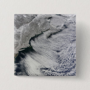 Badge Carré 5 Cm Nuages à travers les cieux de l'Atlantique Nord