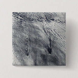 Badge Carré 5 Cm Nuages au-dessus des îles de Juan Fernandez