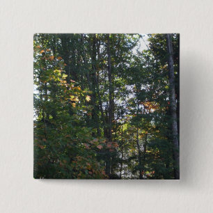 Badge Carré 5 Cm Nuances d'arbres d'automne