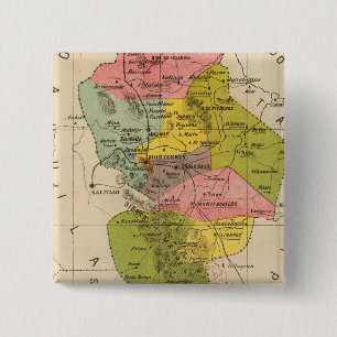 Badge Carré 5 Cm Nuevo Leon, Mexique