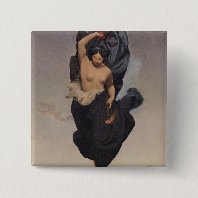 Badge Carré 5 Cm Nuit, c.1850-55 (Devant)