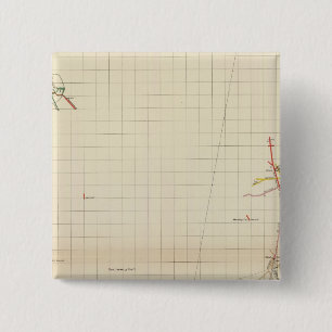 Badge Carré 5 Cm Numéro I des cartes des mines de fond