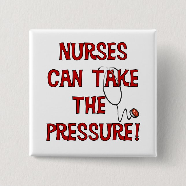 Badge Carré 5 Cm Nurses Can (Devant)
