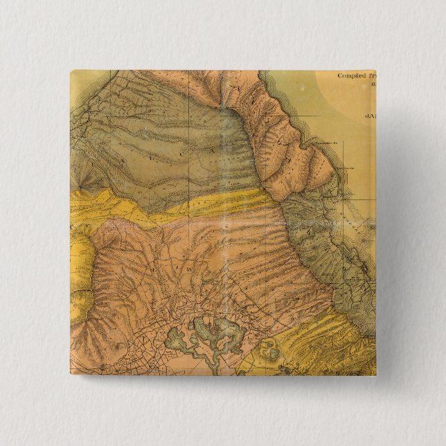 Badge Carré 5 Cm Oahu, îles Hawaïennes (Devant)