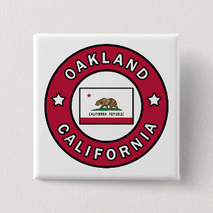 Badge Carré 5 Cm Oakland California