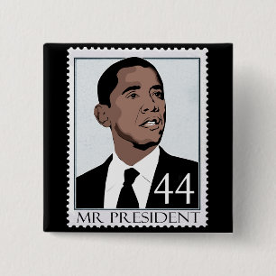 Badge Carré 5 Cm Obama 2012