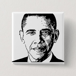 Badge Carré 5 Cm Obama, bouton 2012