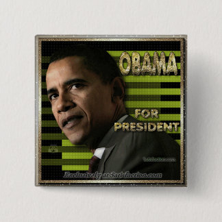 Badge Carré 5 Cm Obama pour le prez