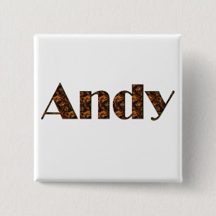 Badge Carré 5 Cm Objet cadeau Andy Name