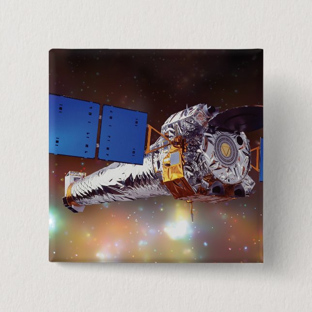 Badge Carré 5 Cm Observatoire de rayons X de Chandra (Devant)