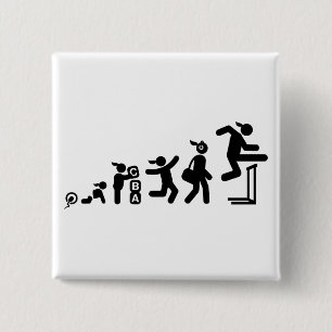 Badge Carré 5 Cm Obstacles