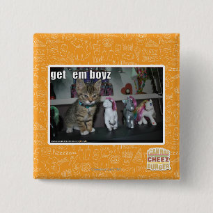 Badge Carré 5 Cm Obtenez le boyz de fin de support