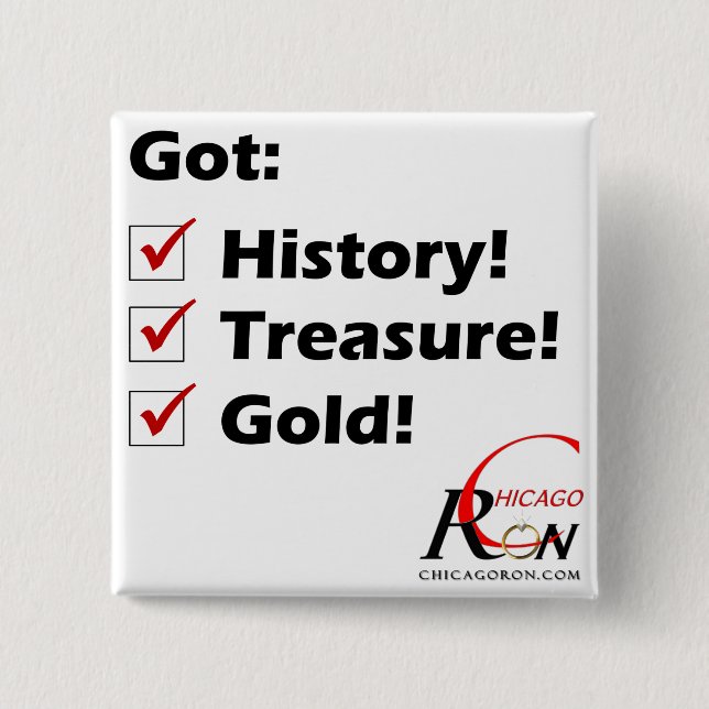 Badge Carré 5 Cm Obtenu le ! Bouton (Devant)