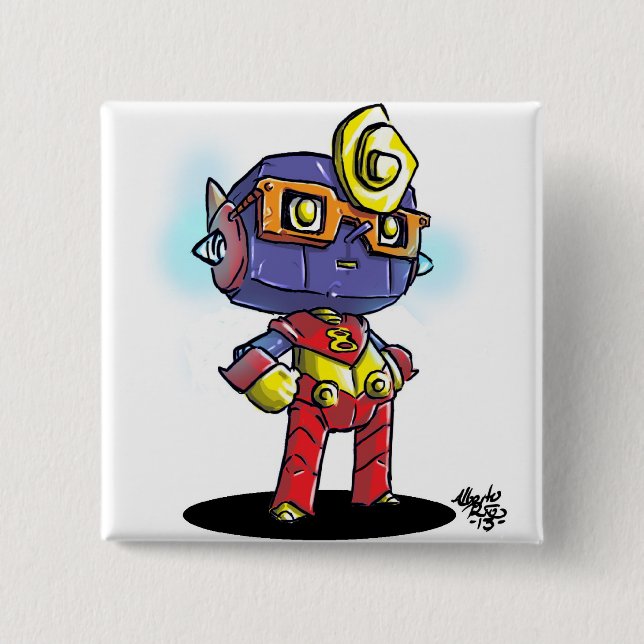 Badge Carré 5 Cm Ocho (Devant)