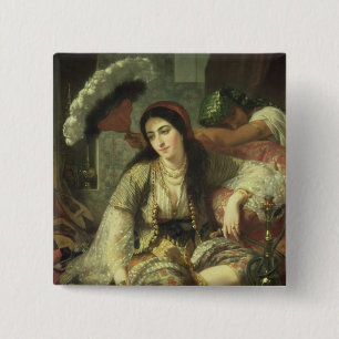 Badge Carré 5 Cm Odalisque