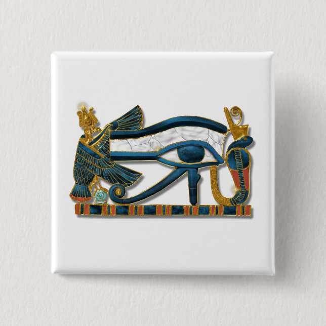 Badge Carré 5 Cm Oeil de Horus Pectoral (Devant)