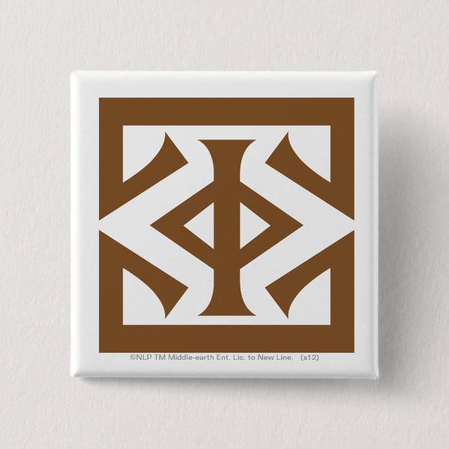 Badge Carré 5 Cm Oeil de Sauron (Devant)