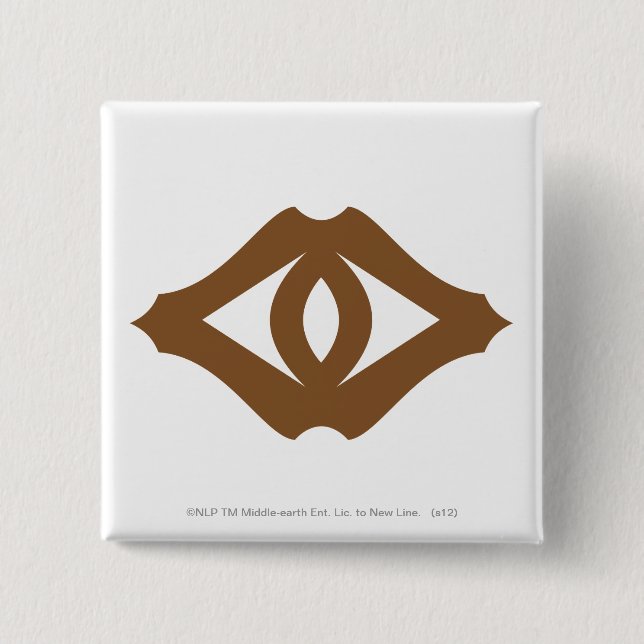 Badge Carré 5 Cm Oeil de Sauron (Devant)