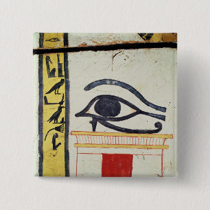 Badge Carré 5 Cm Oeil de Wedjat, détail de la couverture de