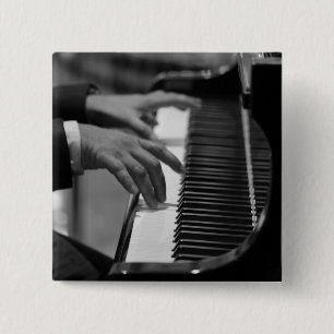 Badge Carré 5 Cm Oeuvre de piano géniale