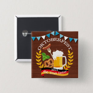 Badge Carré 5 Cm Oktoberfest