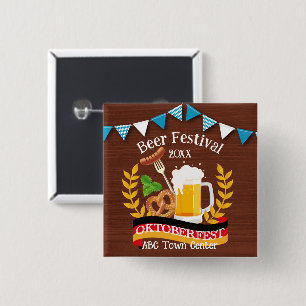 Badge Carré 5 Cm Oktoberfest