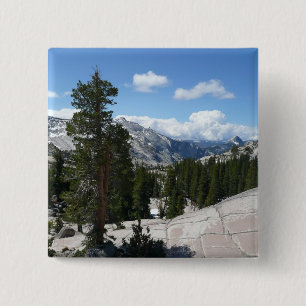 Badge Carré 5 Cm Olmsted Point III dans le parc national de Yosemit