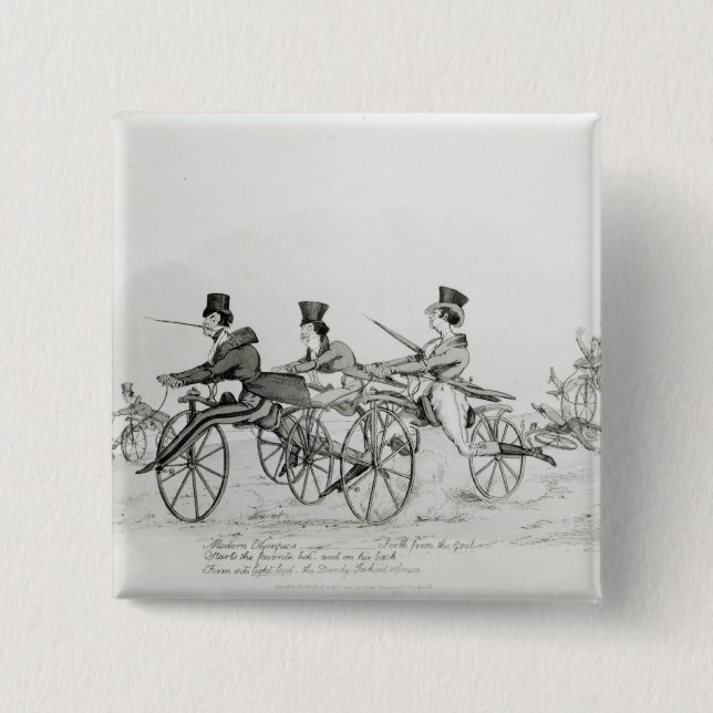 Badge Carré 5 Cm Olympics', moderne c.1820 (Devant)