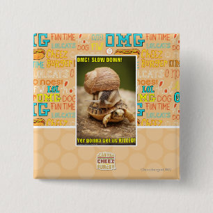 Badge Carré 5 Cm OMG ! Ralentissement !