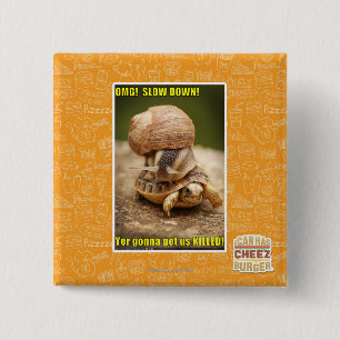 Badge Carré 5 Cm OMG ! Ralentissement !