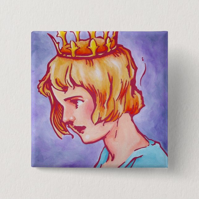 Badge Carré 5 Cm Once Pinback - Dorothy (Devant)
