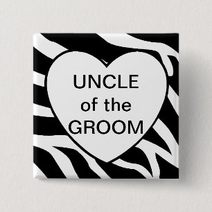Badge Carré 5 Cm Oncle Of The Groom