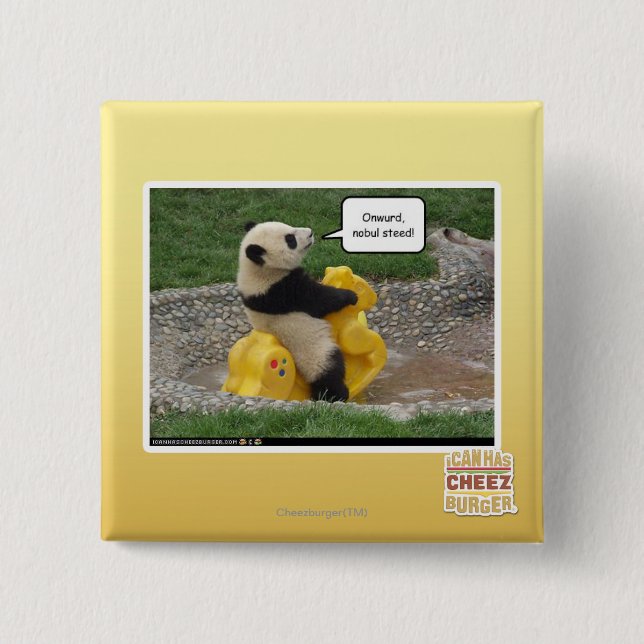 Badge Carré 5 Cm Onwurd, coursier de nobul ! (Devant)