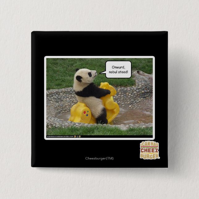 Badge Carré 5 Cm Onwurd, coursier de nobul ! (Devant)