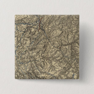 Badge Carré 5 Cm Opérations militaires de la campagne Atlanta 3