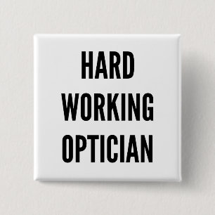 Badge Carré 5 Cm Opticien travailleur