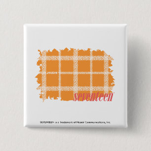 Badge Carré 5 Cm Orange 3 de plaid